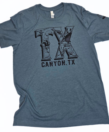 Canyon, TX Navy Tee