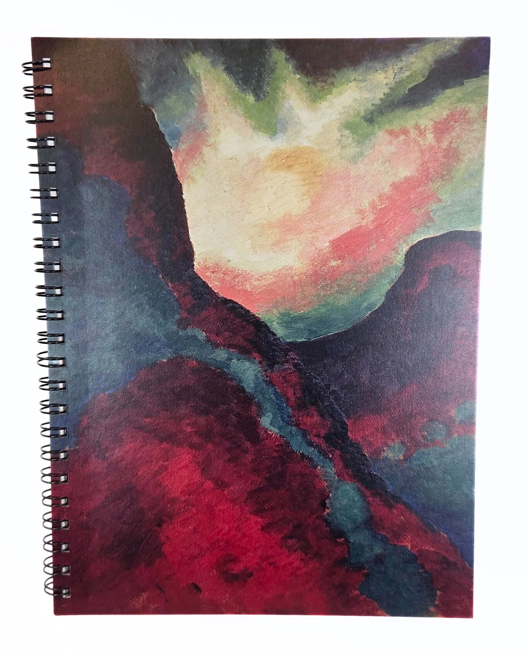 Red Landscape Spiral Notebook