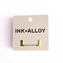 Load image into Gallery viewer, Gold Cowboy Boot Post Earrings