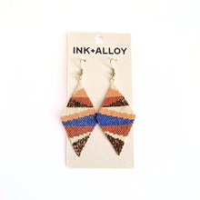 Load image into Gallery viewer, Sedona Layered Angles Beaded Earrings