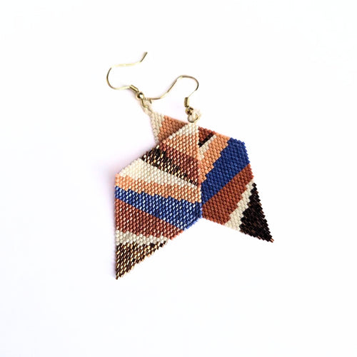 Sedona Layered Angles Beaded Earrings