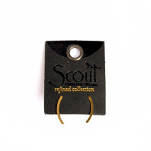 Load image into Gallery viewer, Comet Curve Gold Earrings