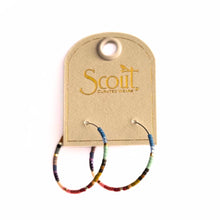 Load image into Gallery viewer, Chromacolor Miyuki Small Hoop Earrings