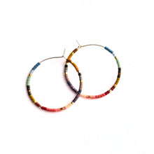Load image into Gallery viewer, Chromacolor Miyuki Small Hoop Earrings