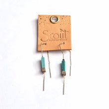 Load image into Gallery viewer, Turquoise Thread Earrings