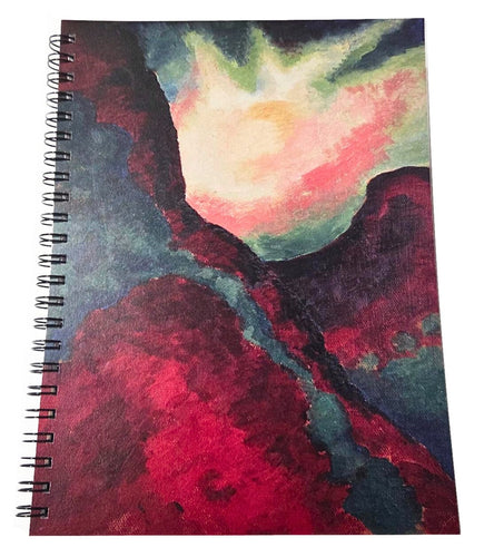 Red Landscape Spiral Notebook
