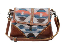 Load image into Gallery viewer, Coral &amp; Navy Southwest Print Crossbody