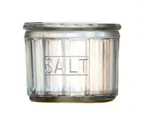 Vintage Glass Salt Jar